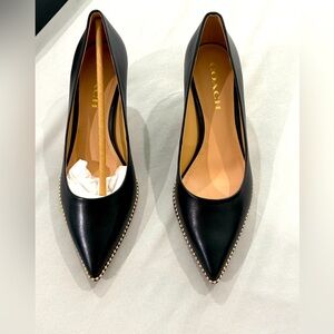 Coach Black Jackie Leather Pump
